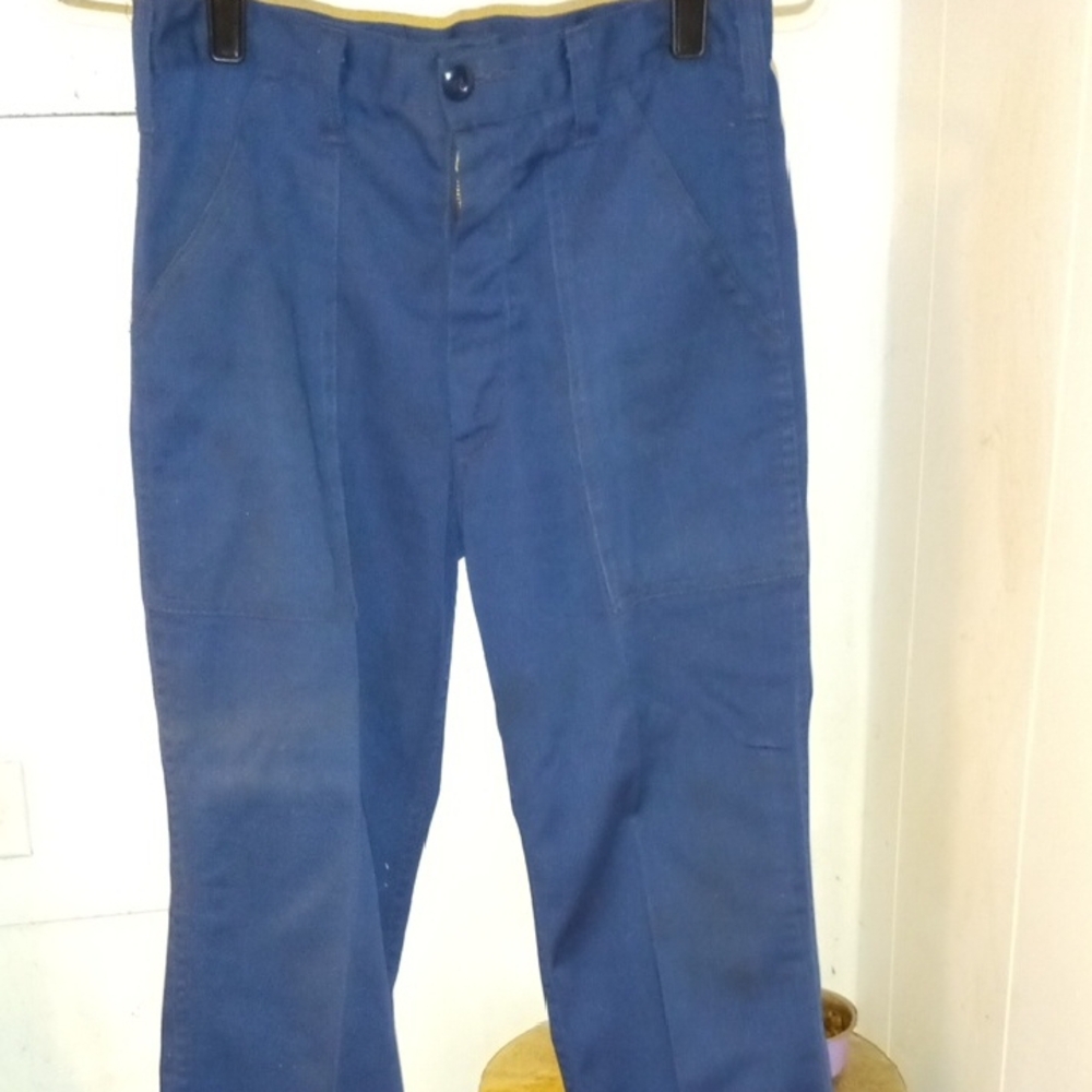 Blue Cargo Pants with Tapered Fit and Durable Fabric Vintage, (S) Woman's